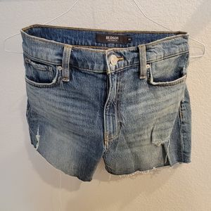 HUDSON JEANS Devon High Rise Distressed Jean Shorts